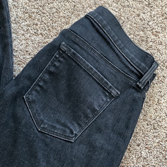 J BRAND Selena Mid-Rise Bootcut Black Stretch Denim Cropped Capri - Picture 5 of 16